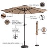 Villacera 9-Foot LED Outdoor Patio Umbrella, Beige 83-OUT5420